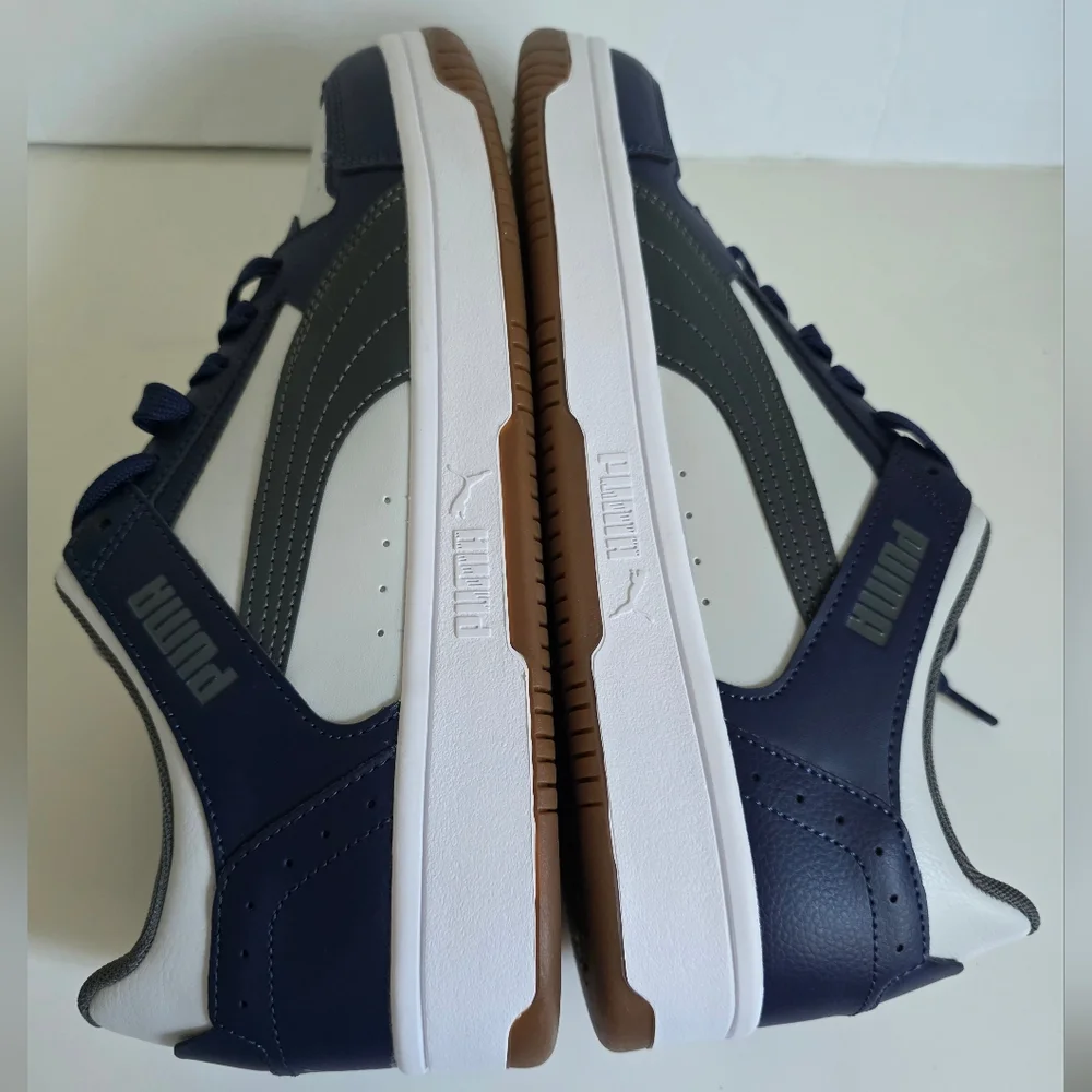 Puma Rebound Joy Low Top Sneakers Blue White Gray Men's Size 11